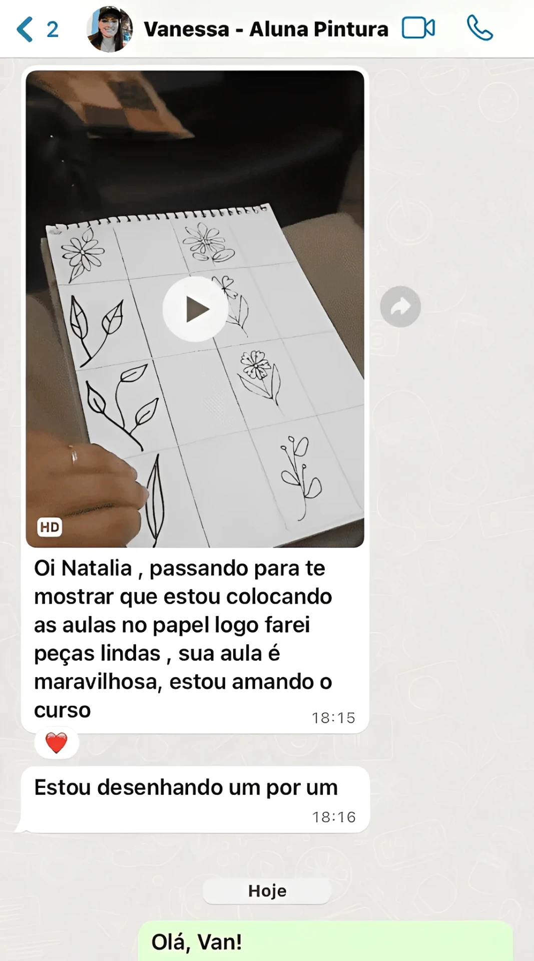 Depoimento de aluna 2
